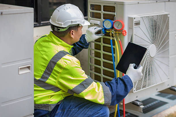Professional Hvac technician working in Portage, PA